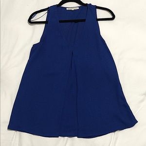 Blue sleeveless tank/blouse